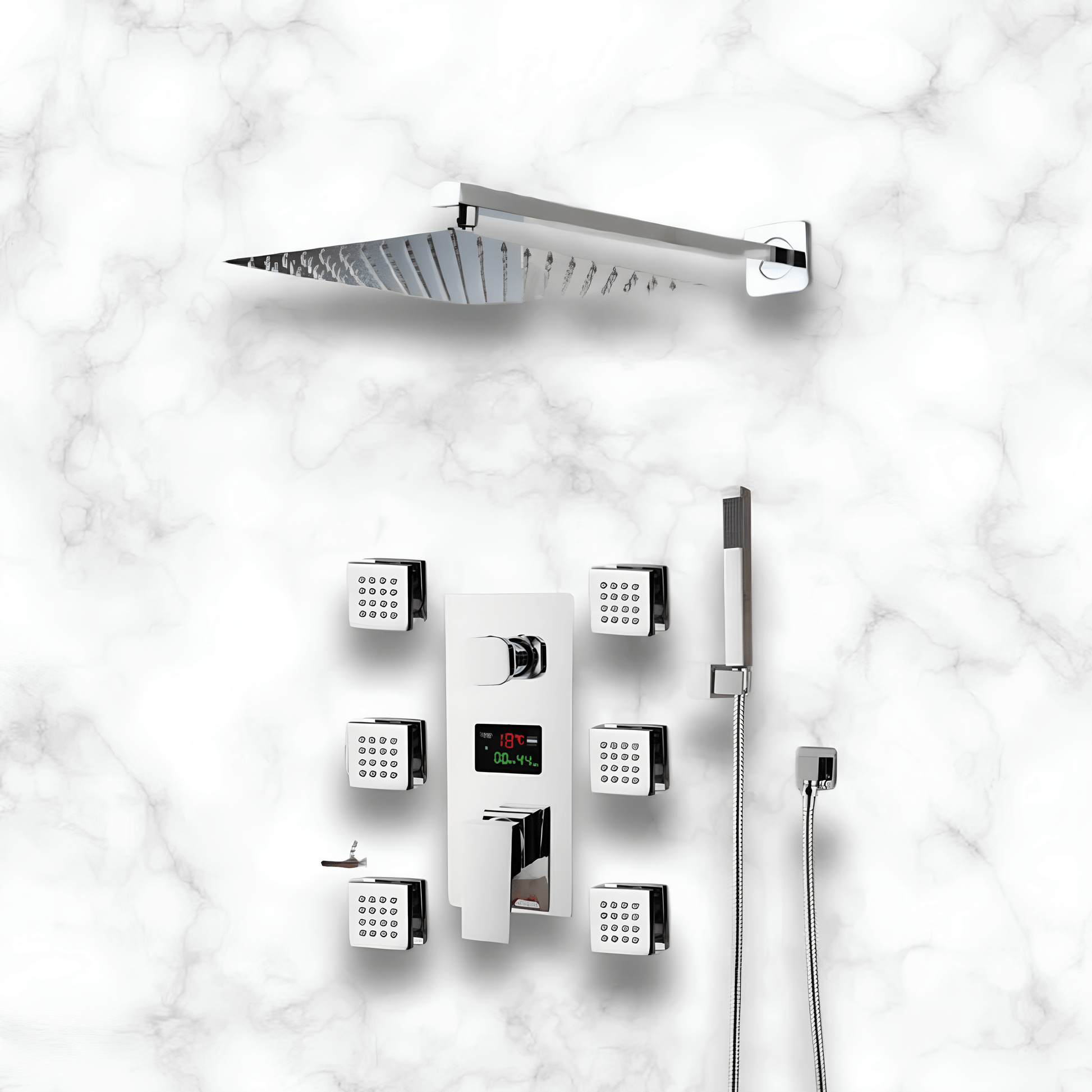 Colonne de Douche Hydromassante LED