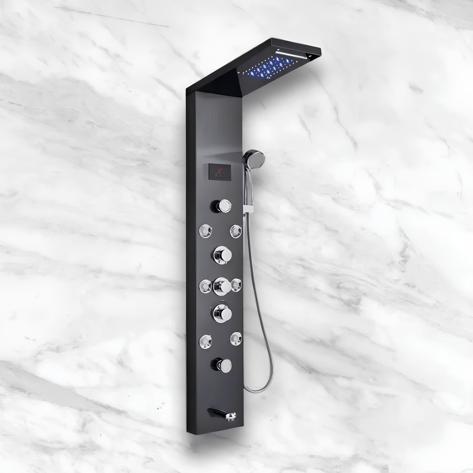 Colonne de Douche Hydromassante LED 6 Modes et Affichage Digital