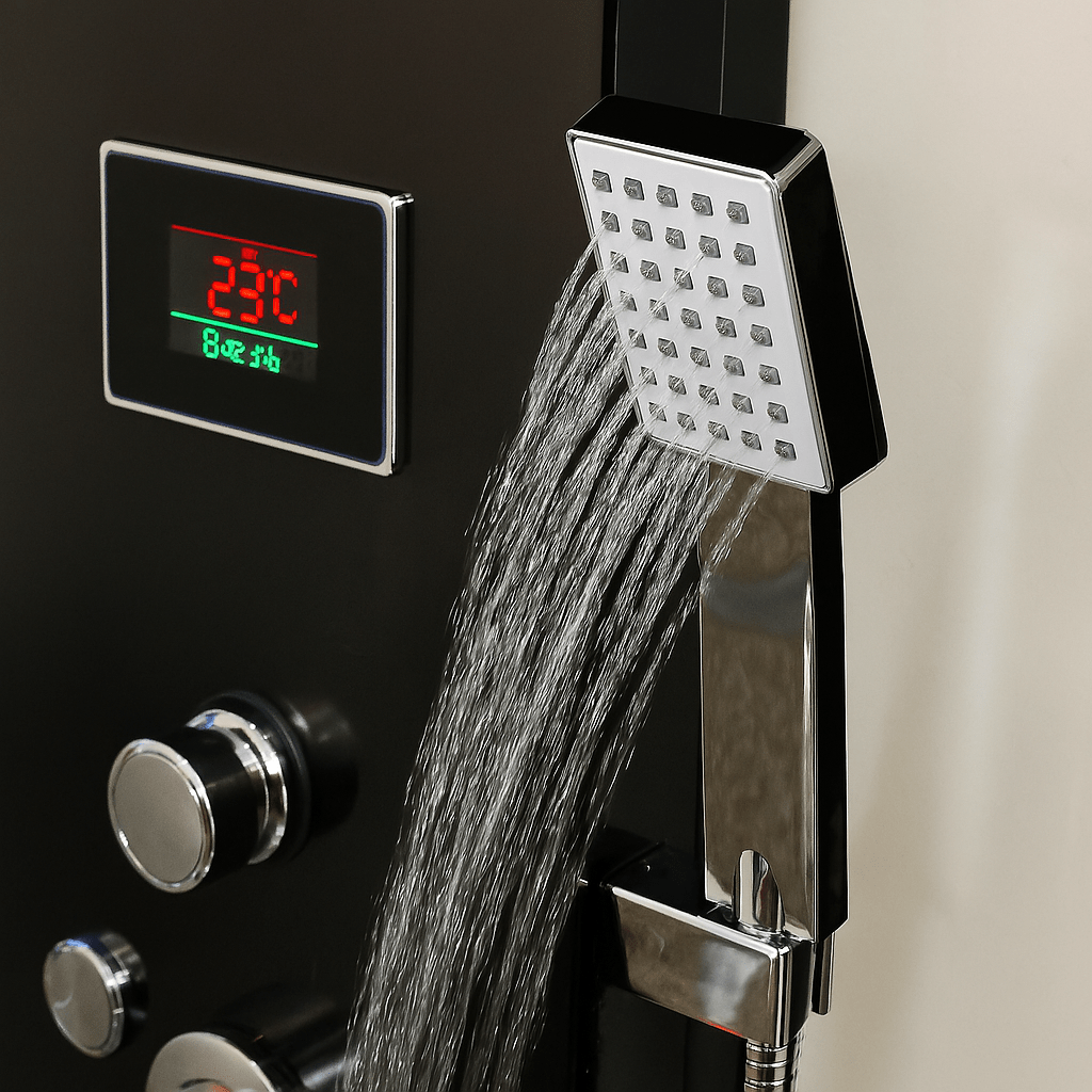 Colonne de Douche Hydromassante Noir