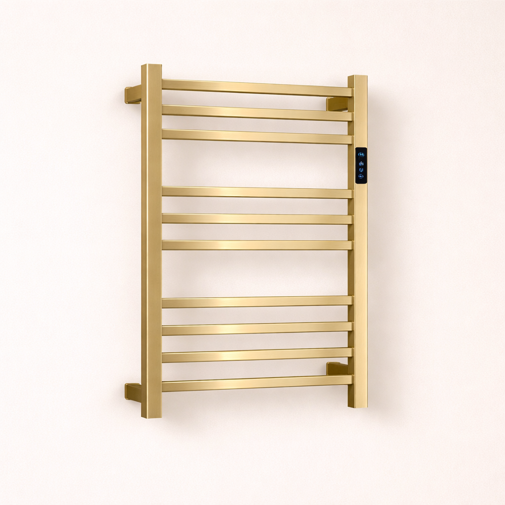 Porte-serviette Chauffant Électrique Mural - Acier Inox 304 - Programmable & Intelligent