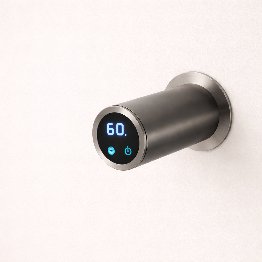 Sèche-serviette Électrique Pivotant Design en Acier Inoxydable - WiFi & Timer Intégré