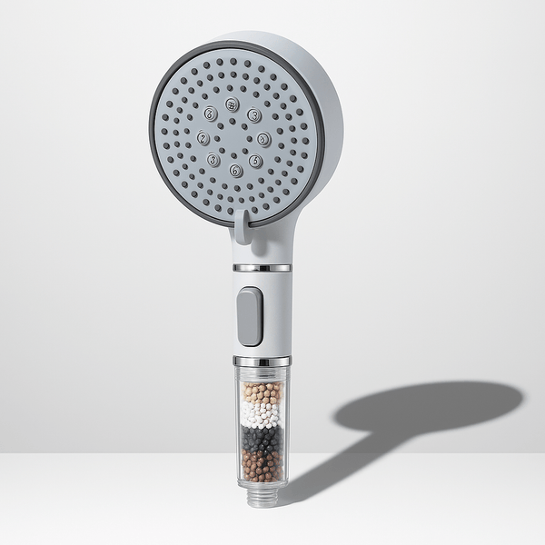 Pommeau De Douche Filtrant Seoni Anti-Calcaire - Élimine Chlore Et Métaux Lourds, 10 Filtres Inclus, Haute Pression