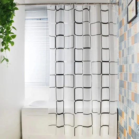 Rideau de douche – Motifs Marins (180x180 cm)