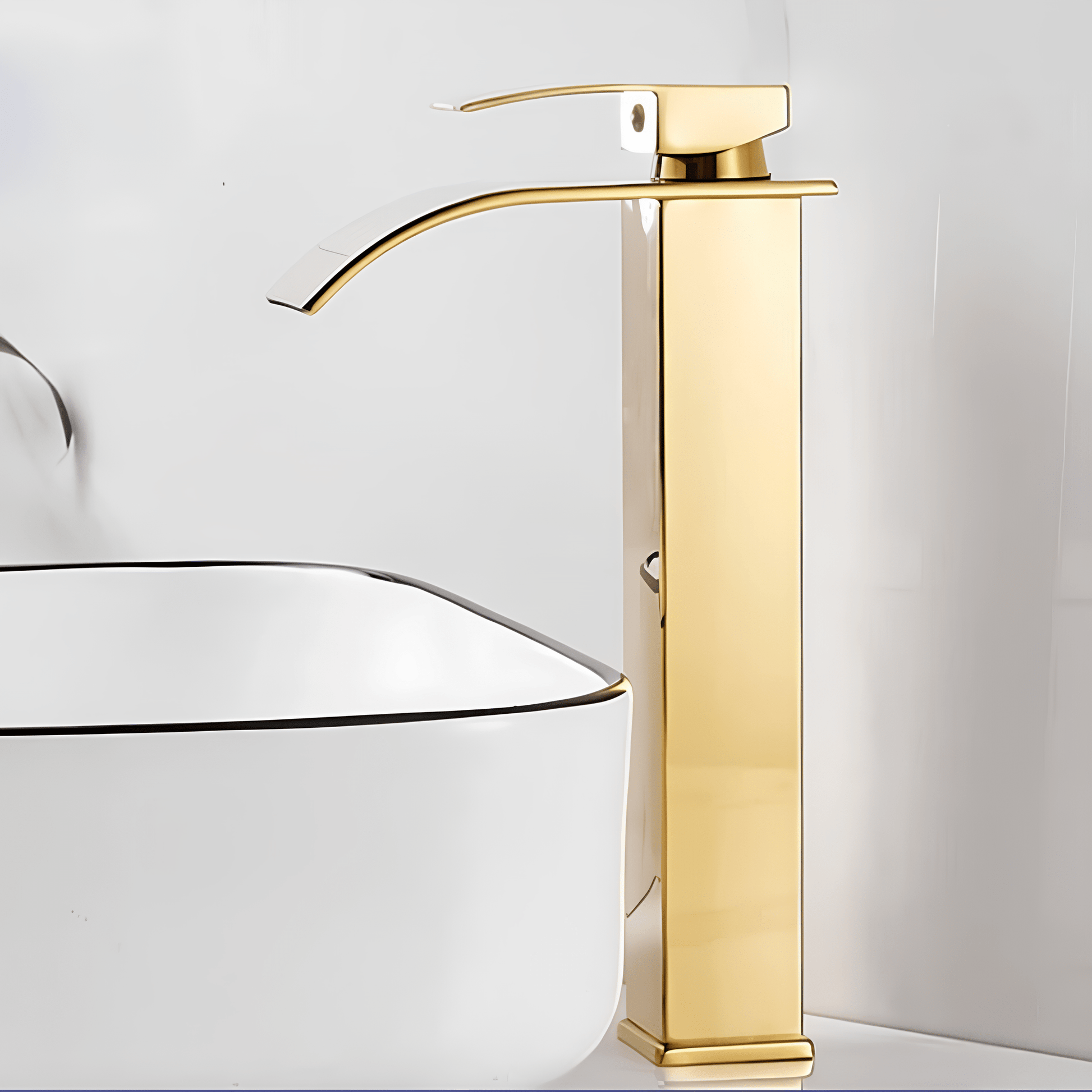 Robinet cascade salle de bain noir – Inox 30 cm design moderne