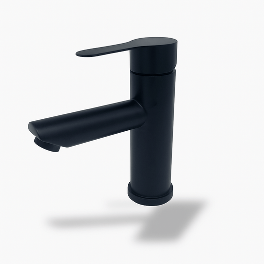 Robinet lavabo inox brossé – Monocommande élégante