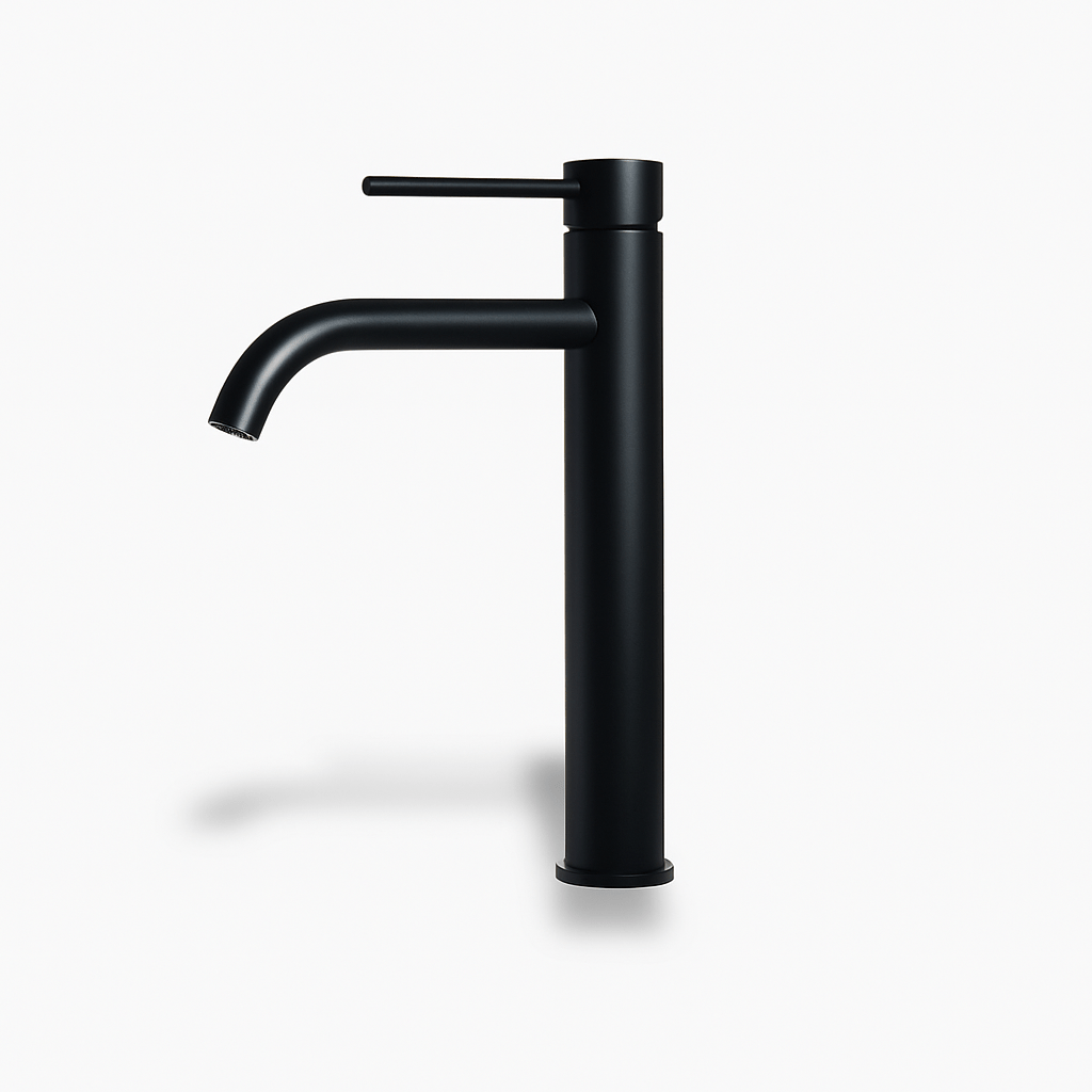Robinet lavabo or rose brossé – mitigeur haut moderne salle de bain