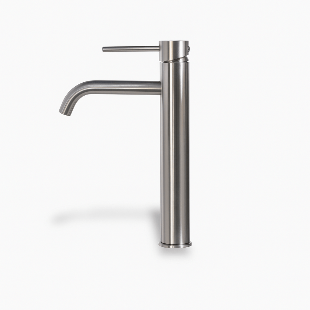 Robinet lavabo or rose brossé – mitigeur haut moderne salle de bain