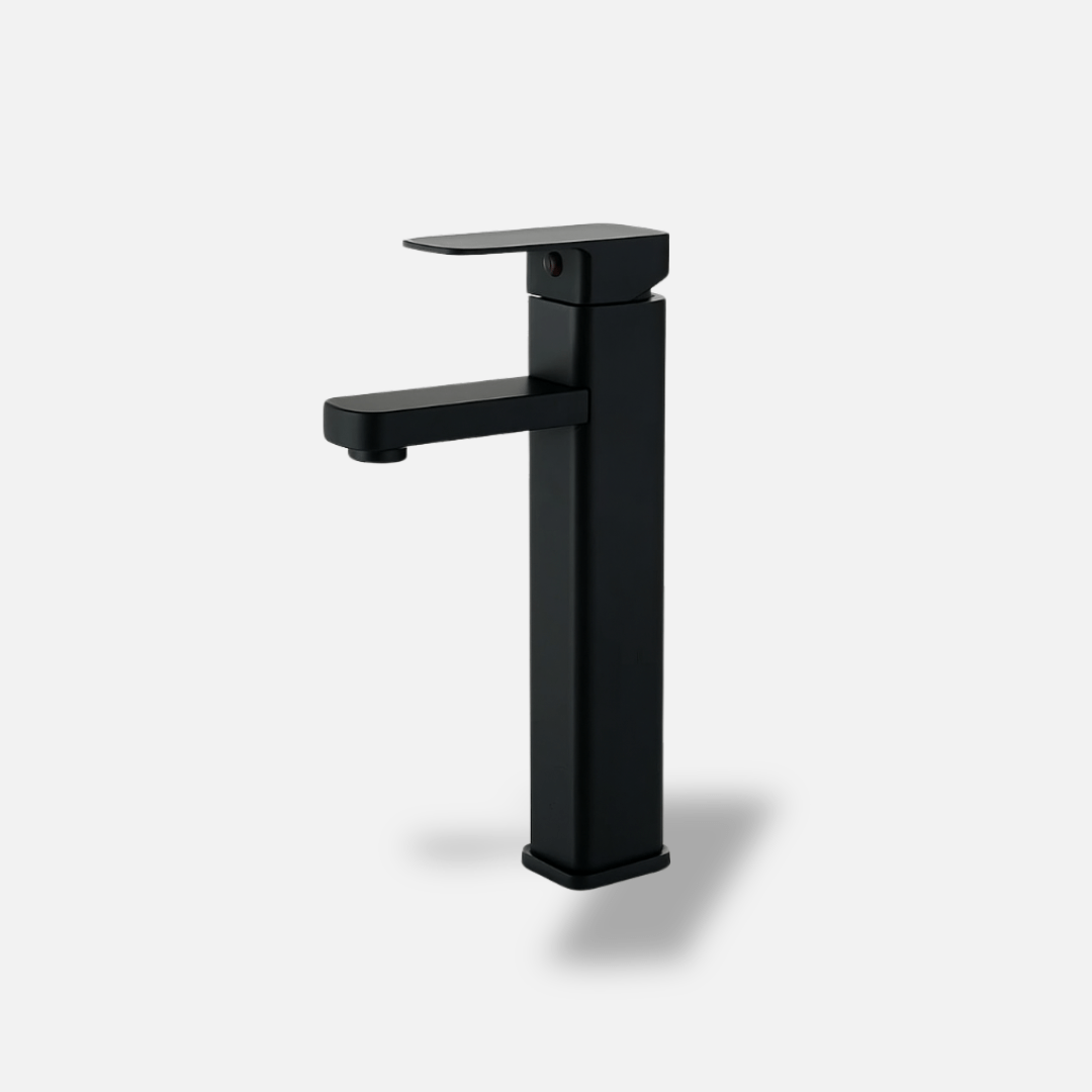 Robinet mitigeur salle de bain – Inox brossé design carré