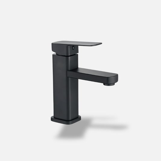 Robinet mitigeur salle de bain – Inox brossé design carré