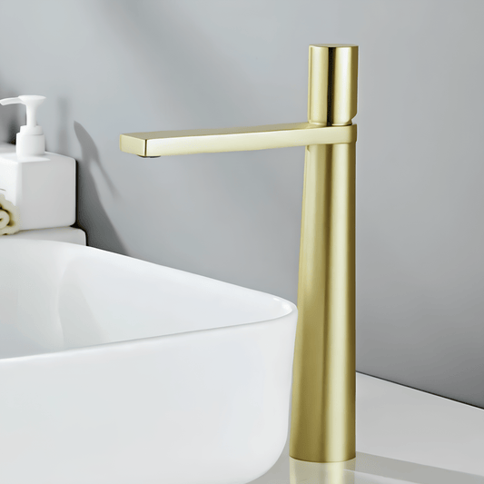 Robinet salle de bain haut noir mat – Design 30,5 cm G1/2