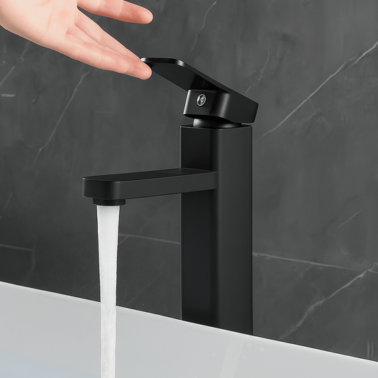 Robinet salle de bain noir 