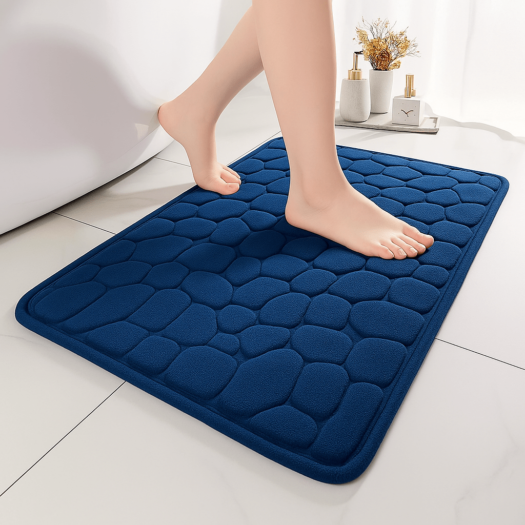 Tapis de Douche 3D – Antidérapant & Séchage Rapide