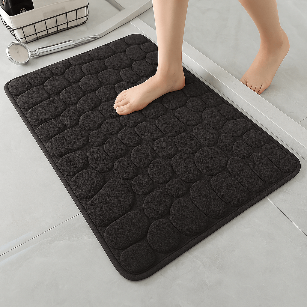 Tapis de Douche 3D – Antidérapant & Séchage Rapide