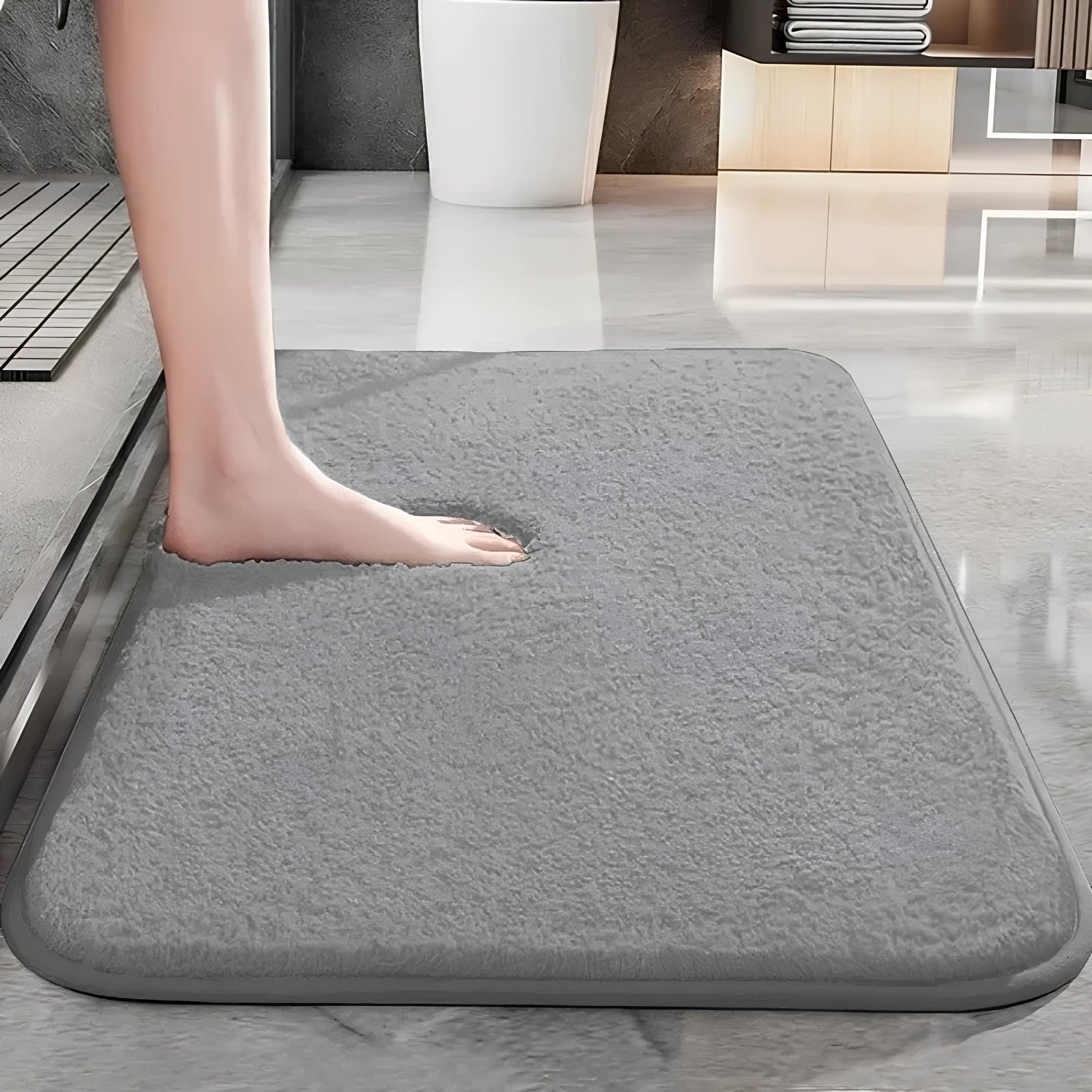 Tapis de Douche Doux – Ultra-Absorbant & Antidérapant